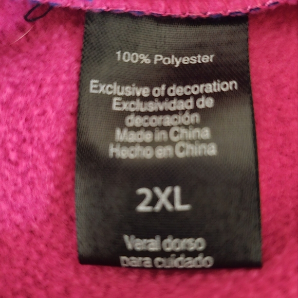 Women's Blue and Pink Jacket Mid Weight Jacket.  Carribean Fashion Size 2XL - Picture 10 of 12